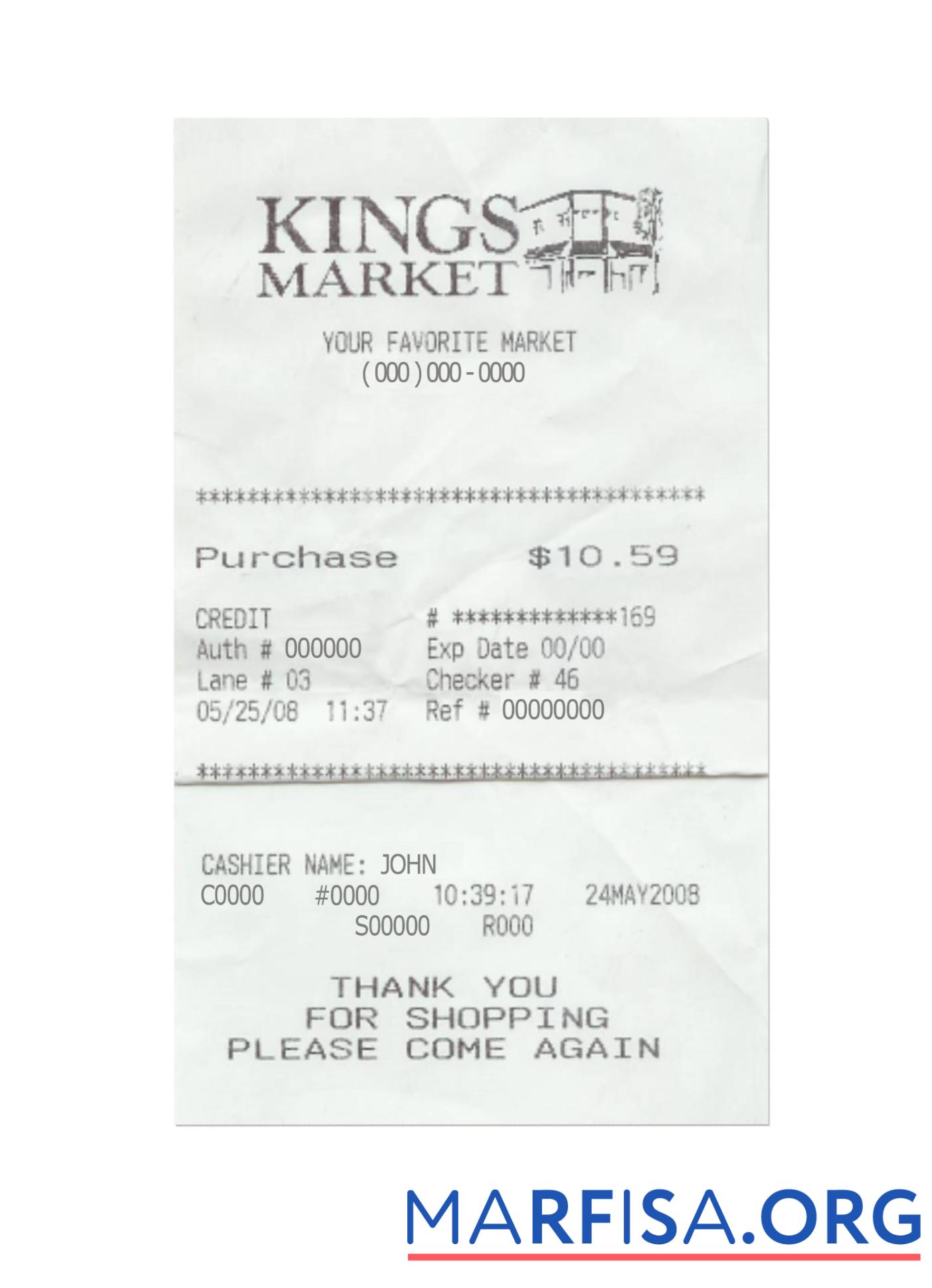Realistic KINGS MARKET payment check download for verification